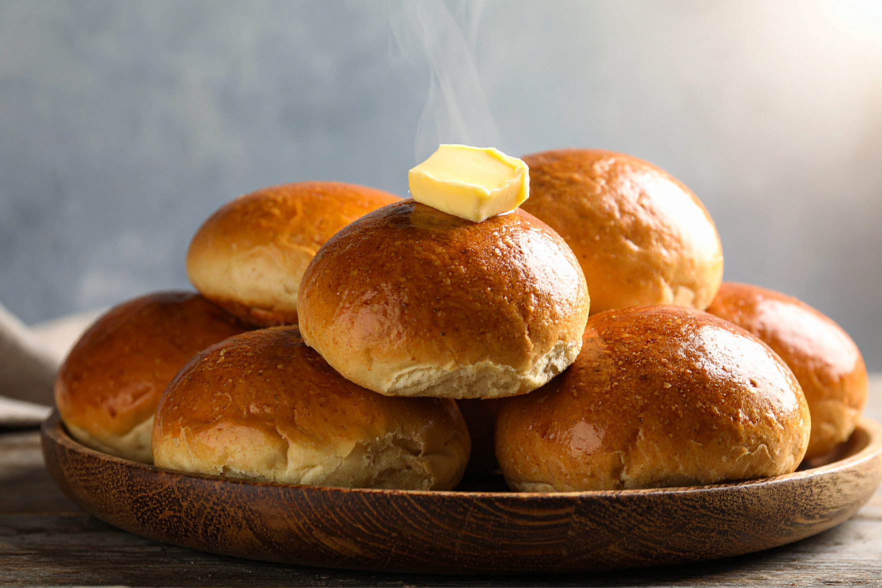Hot brioche buns
