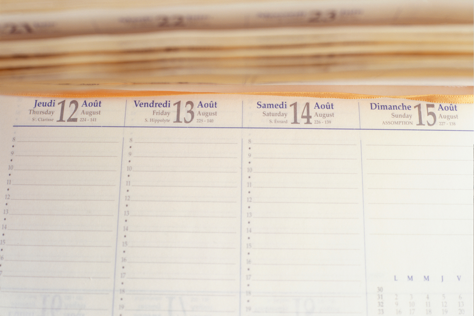 A French calendar