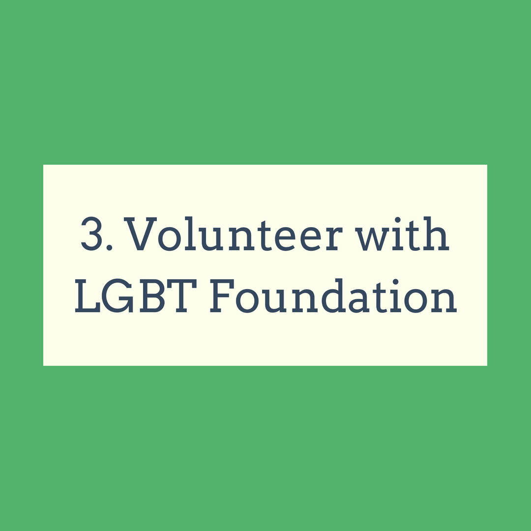 Volunteer with the LGBT Foundation