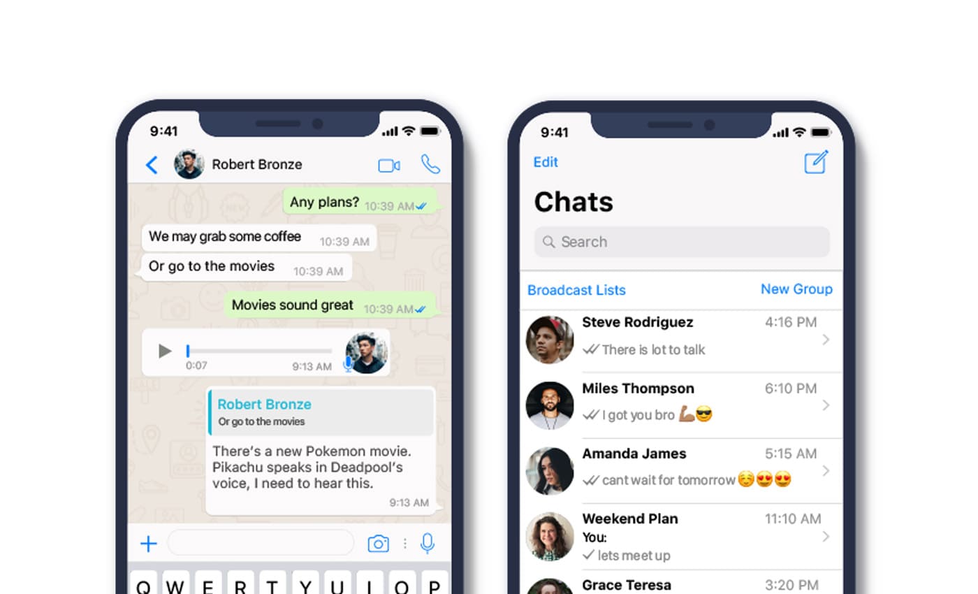 Building a convenient design for a mobile chat app Scheme of a user interface for mobile messenger