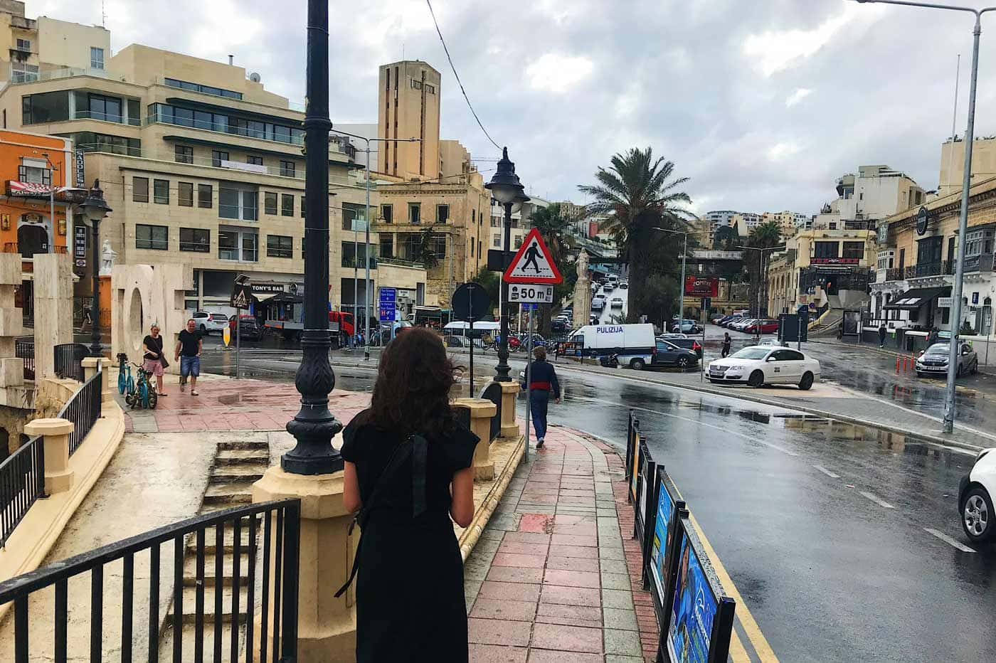 Leaving Malta Rainy weather in St Julians