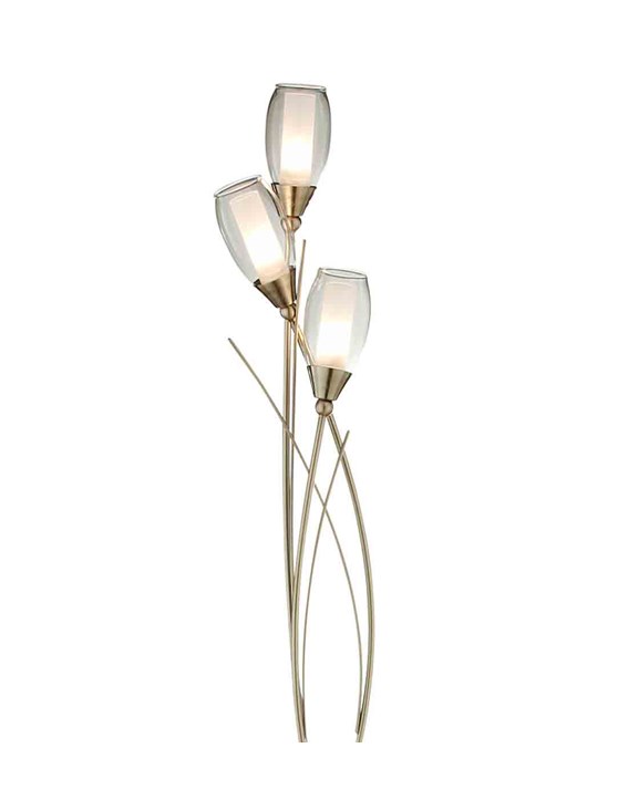 Iris Floor Lamp - Antique Brass | Classic Multi Light ...