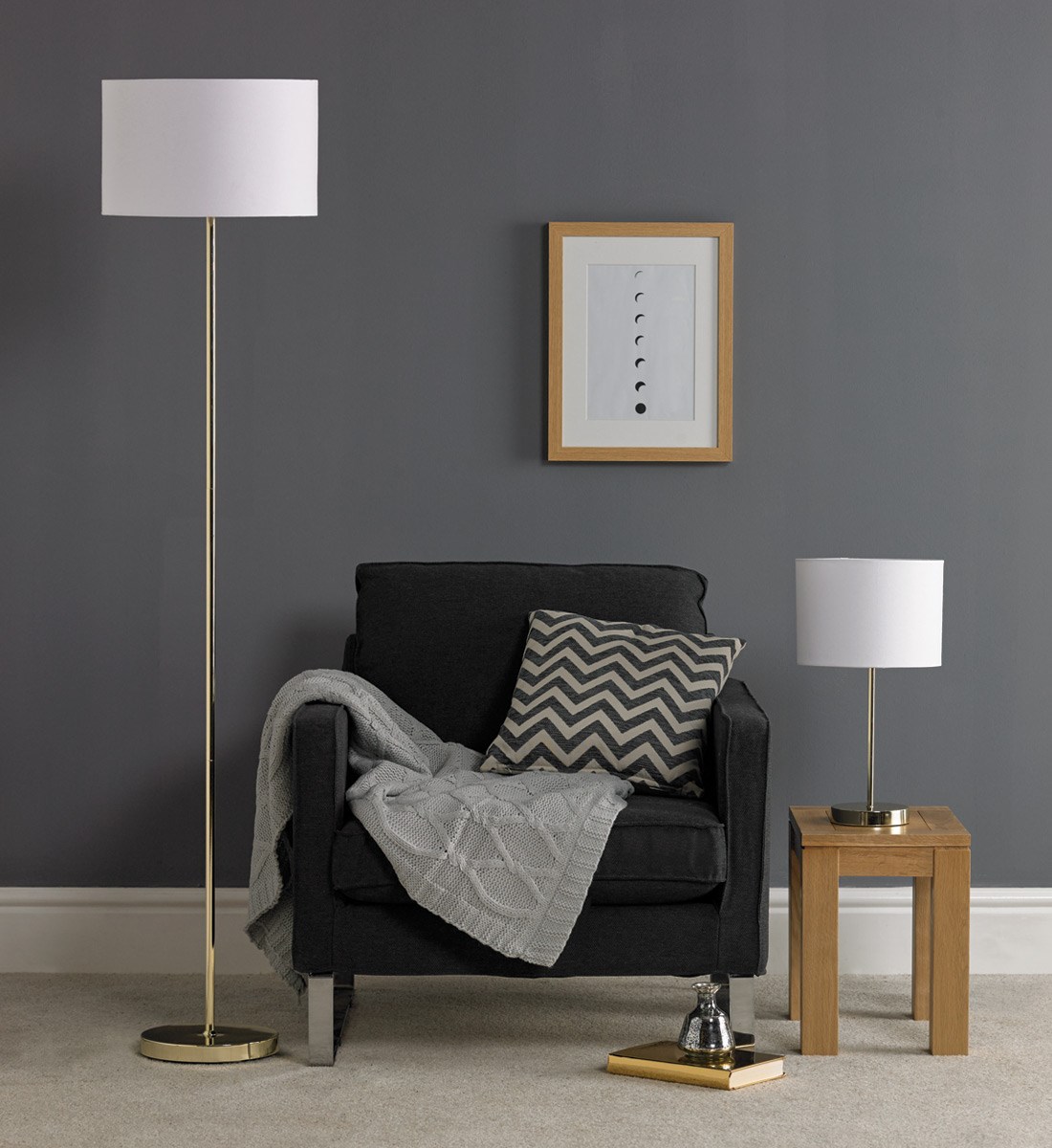 Islington Touch Table Lamp Gold Metallic Stylish Table Lamp