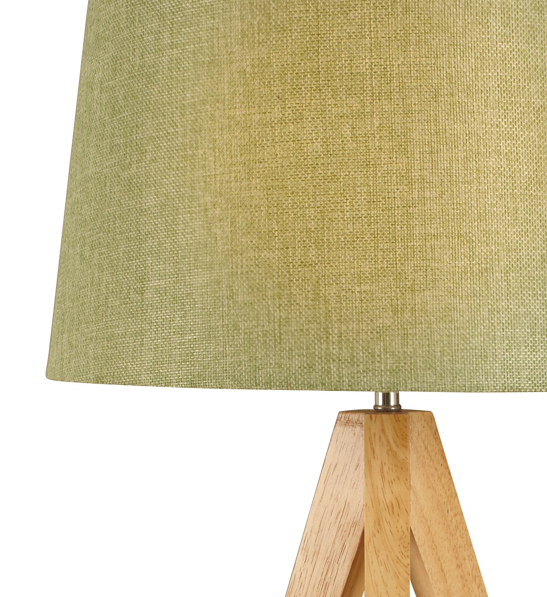 Wooden Tripod Table Lamp Olive Green Natural Wood Tripod Lamp