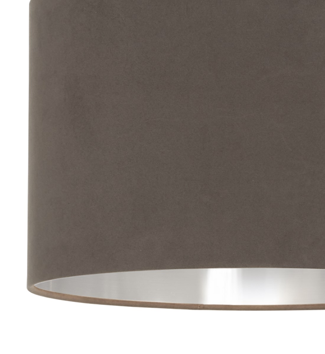 Velvie Table Lamp Grey Chrome Matt Velvet Table Lamp