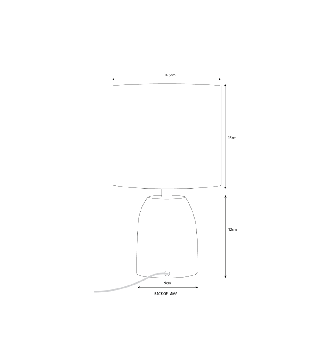 Opal Table Lamp Ochre Yellow Ceramic Bright Bedside Lamp