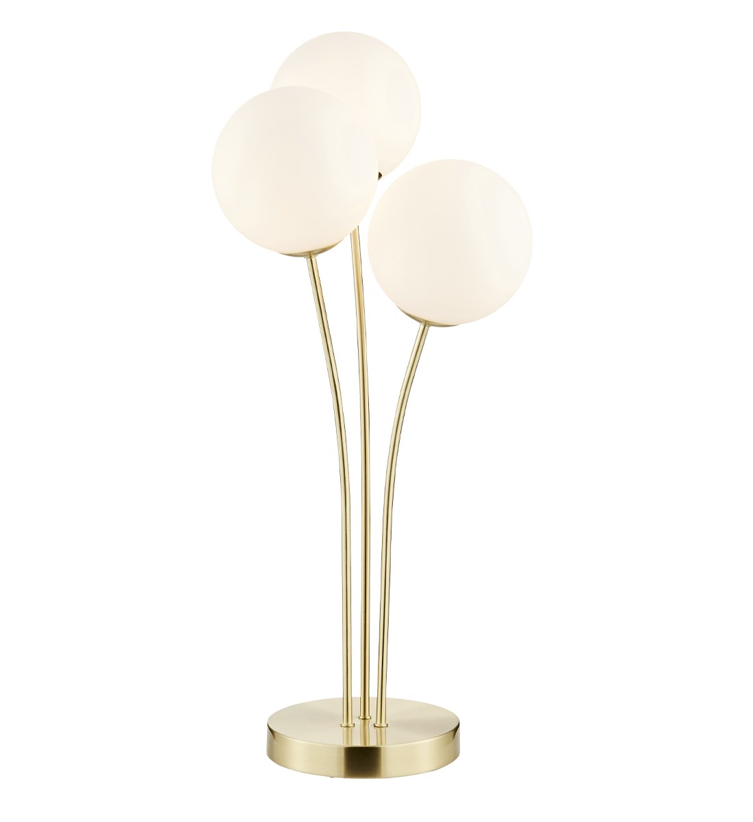 Jackson Table Lamp Brushed Gold 3 Multi Light Table Lamp