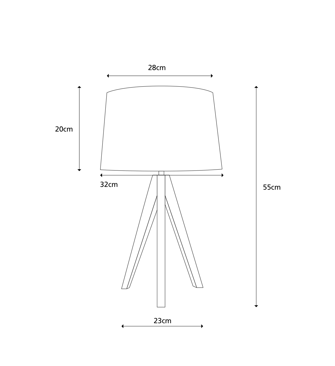 Wooden Tripod Table Lamp Olive Green Natural Wood Tripod Lamp