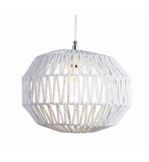 Macca Woven Pendant Shade - White
