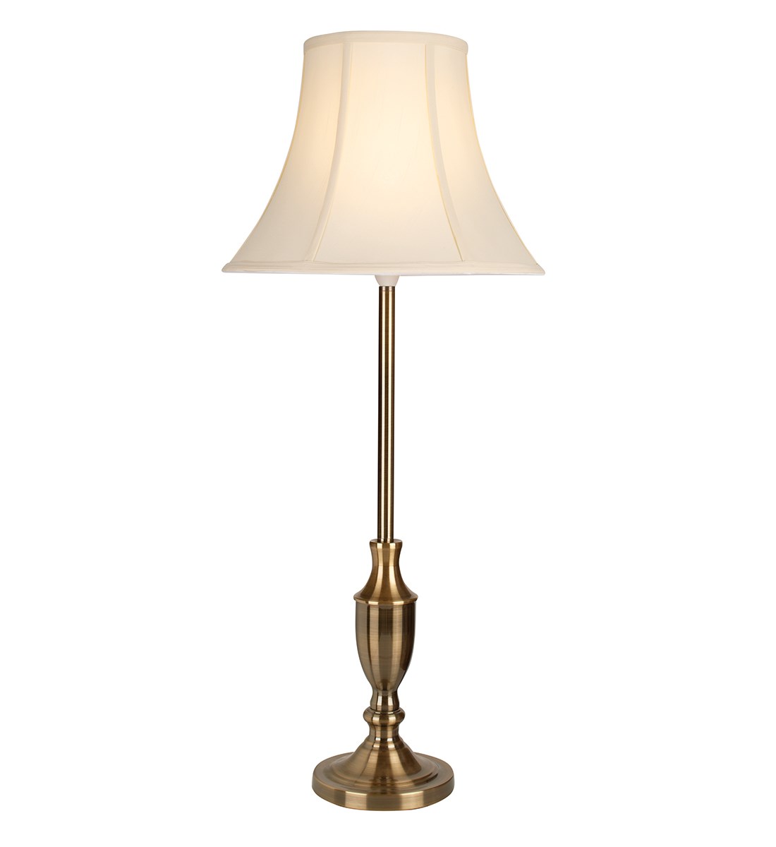 Vienna Candlestick Large Table Lamp Antique Brass Traditional Table Lamp