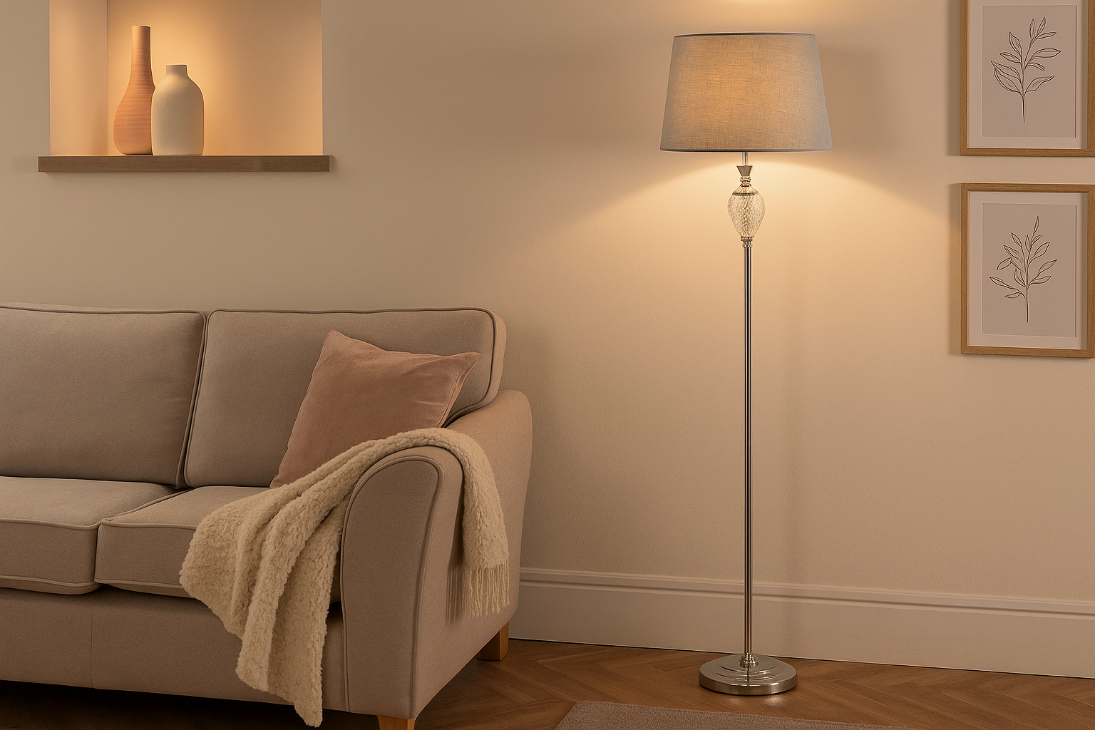 floor lamp in living room