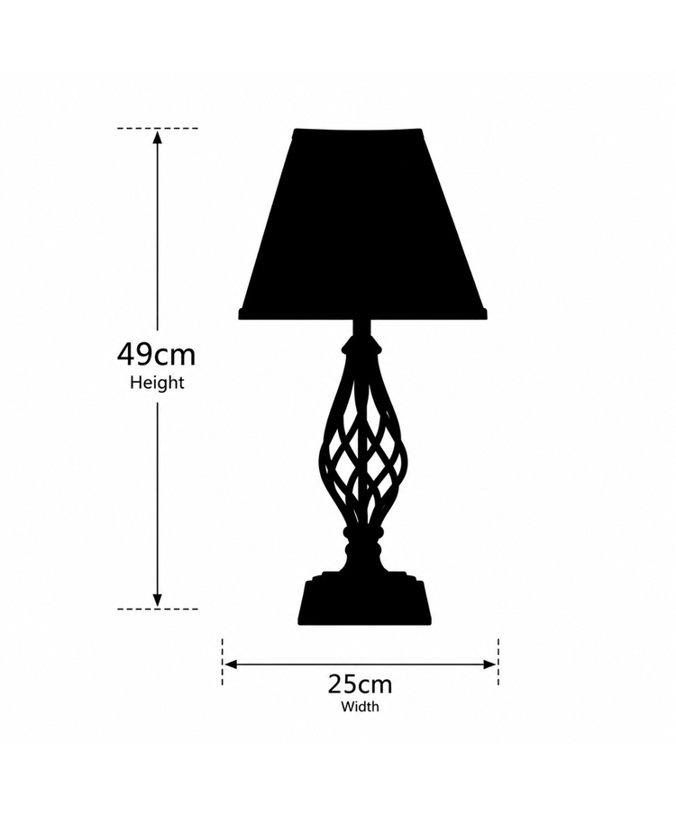 Kingswood Barley Twist Square Base Traditional Table Lamp - Antique Brass Kingswood Barley Twist Square Base Traditional Table Lamp - Antique Brass