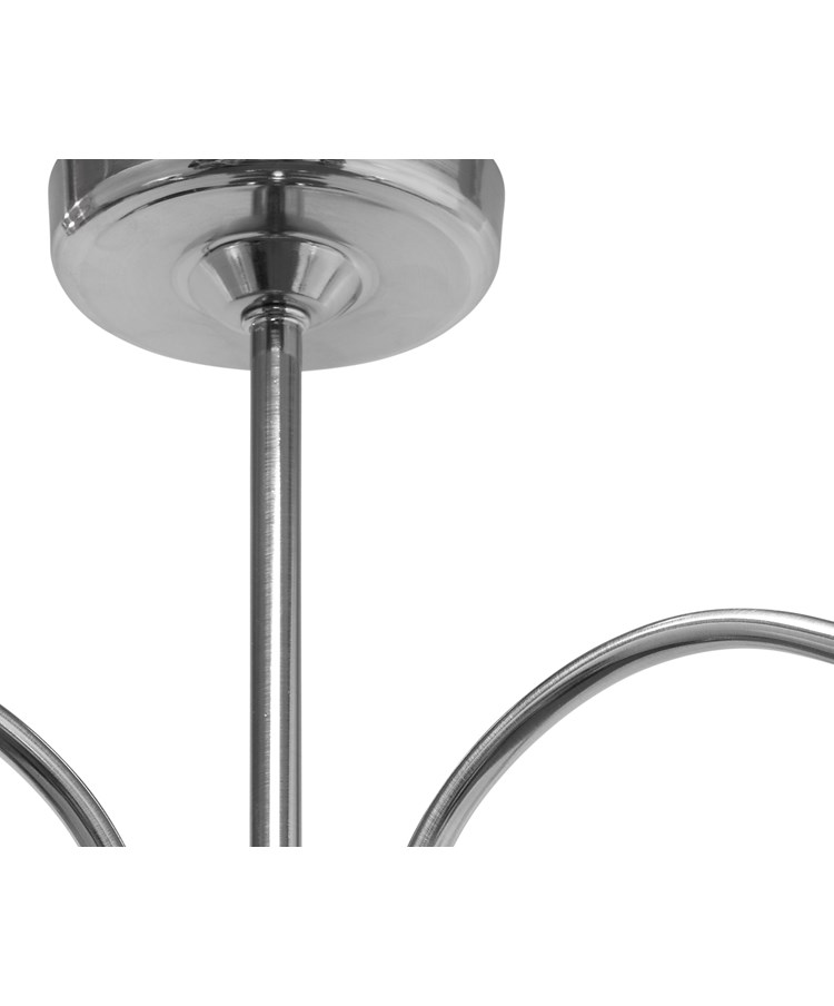 Caprice 3 Light Semi Flush Ceiling Light with Opal Glass Shades Caprice 3 Light Semi Flush Ceiling Light with Opal Glass Shades