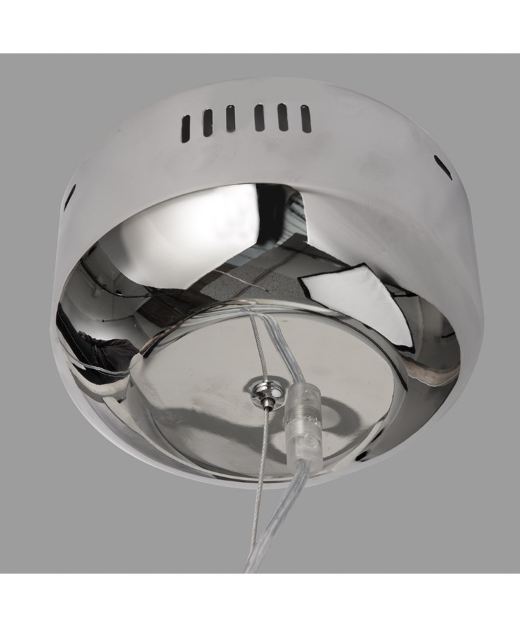 Modern Chrome LED Ceiling Pendant Light Fixture - 3 Baubles Modern Chrome LED Ceiling Pendant Light Fixture - 3 Baubles