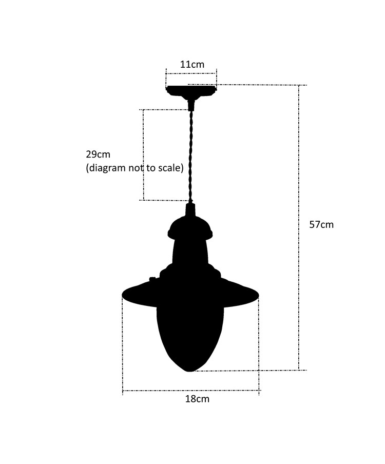 Fisherman Single Pendant Ceiling Light - Silver Fisherman Single Pendant Ceiling Light - Silver