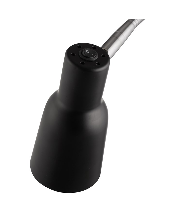 Heavyweight Modern Black Chrome Reading Floor Lamp with LED Daylight Bulb Heavyweight Modern Black Chrome Reading Floor Lamp with LED Daylight Bulb