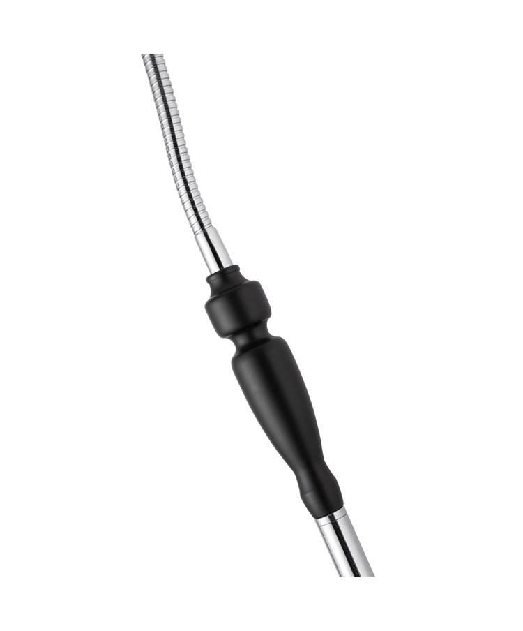 Heavyweight Modern Black Chrome Reading Floor Lamp with LED Daylight Bulb Heavyweight Modern Black Chrome Reading Floor Lamp with LED Daylight Bulb