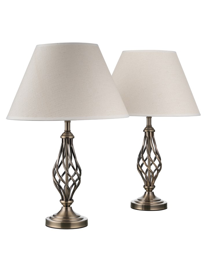 Kingswood Barley Twist Table Lamps (Pair) Kingswood Barley Twist Table Lamps (Pair)