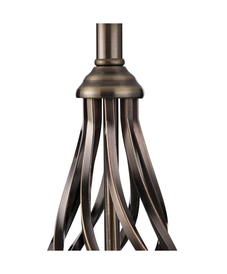 Kingswood Barley Twist Traditional Table Lamp & Shade - Antique Brass Kingswood Barley Twist Traditional Table Lamp & Shade - Antique Brass