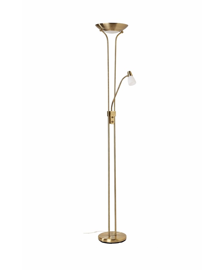 Mother and Child Floor Lamp - Antique Brass - Complete With LED Bulbs Mother and Child Floor Lamp - Antique Brass - Complete With LED Bulbs
