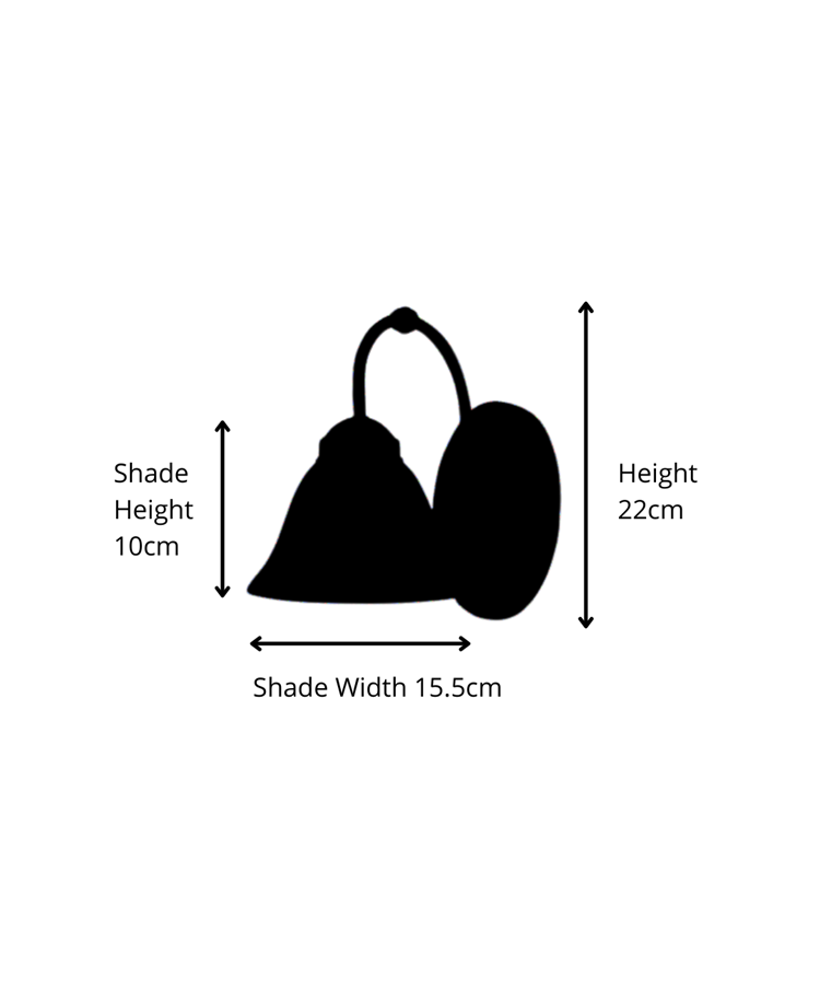 Elegant Diner Downlighter Wall Light - Antique Brass - Alabaster Glass Elegant Diner Downlighter Wall Light - Antique Brass - Alabaster Glass