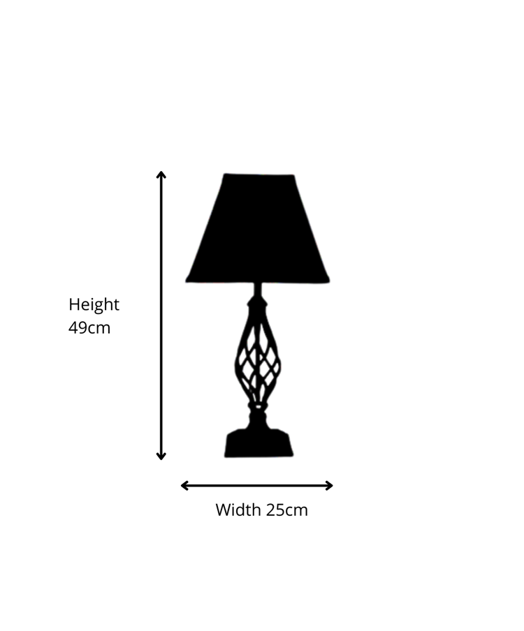 Kingswood Barley Twist Square Base Traditional Table Lamp - Antique Brass Kingswood Barley Twist Square Base Traditional Table Lamp - Antique Brass