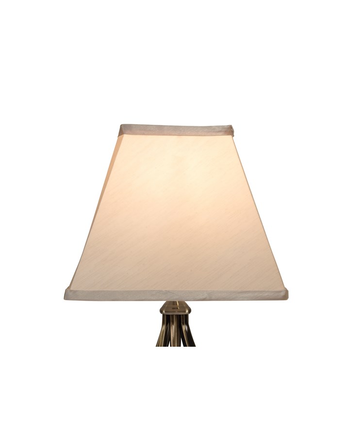 Kingswood Barley Twist Square Base Traditional Table Lamp - Antique Brass Kingswood Barley Twist Square Base Traditional Table Lamp - Antique Brass