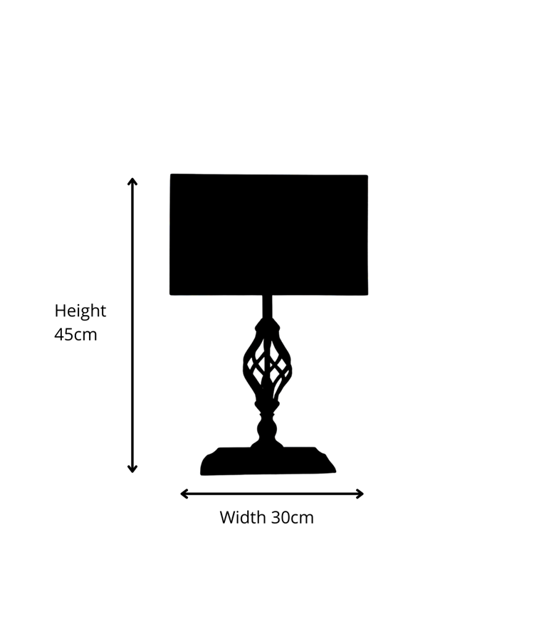 Kingswood Barley Twist Rectangular Base Traditional Table Lamp - Antique Brass Kingswood Barley Twist Rectangular Base Traditional Table Lamp - Antique Brass