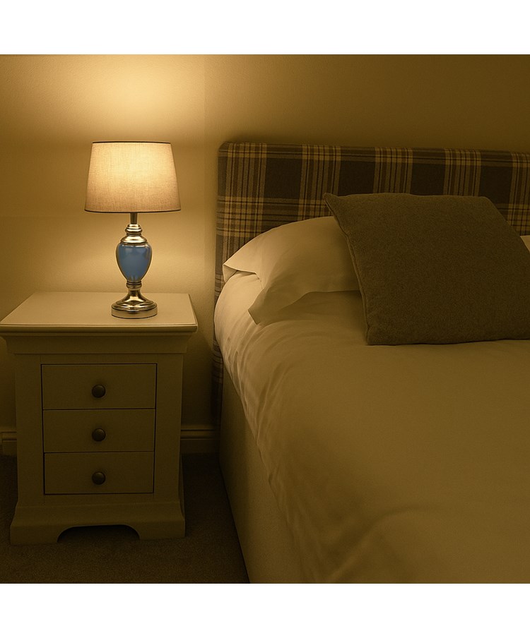 Bailey Table Lamps with Natural Linen Shade (Pair)