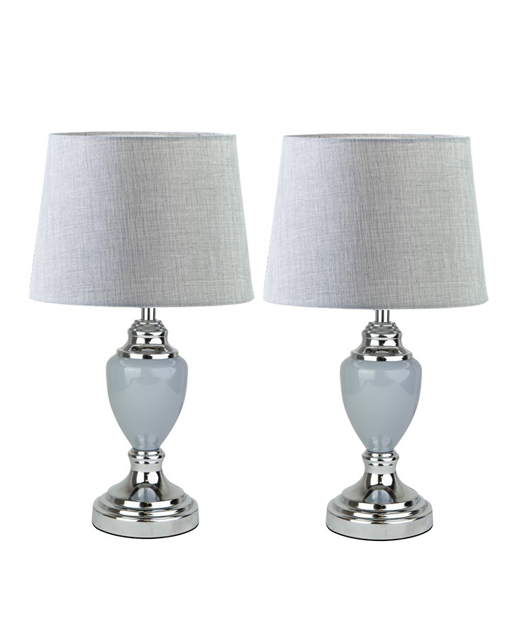 Bailey Table Lamps with Natural Linen Shade (Pair) Bailey Table Lamps with Natural Linen Shade (Pair)
