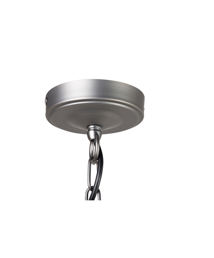 Craven Ceiling 5 Light Chandelier Pendant - Pewter Painted Finish - Linen Shades Craven Ceiling 5 Light Chandelier Pendant - Pewter Painted Finish - Linen Shades