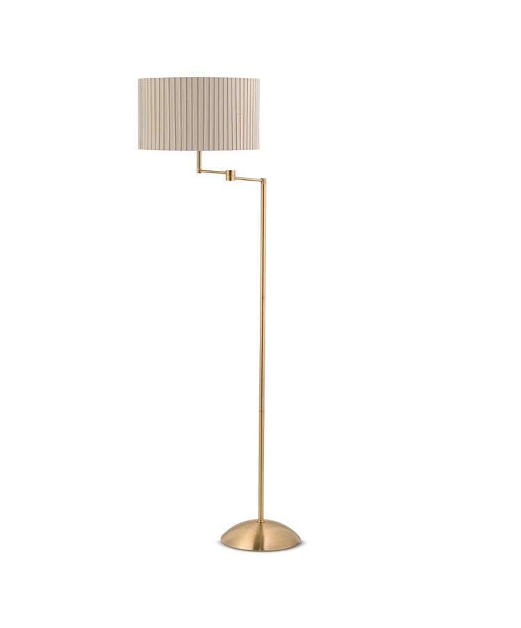 Swing Arm Floor Lamp Antique Brass