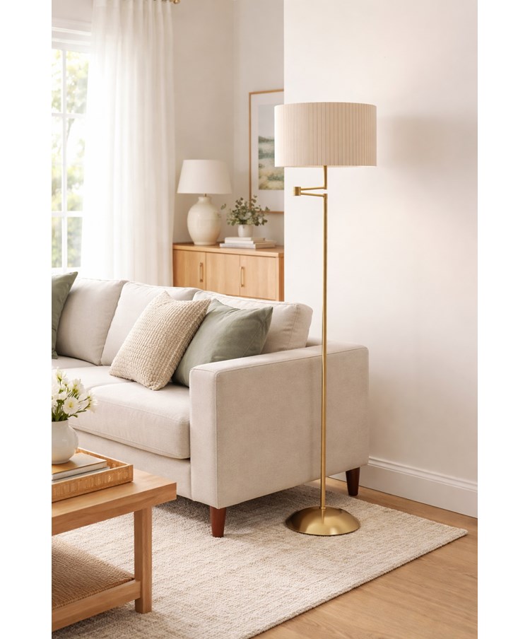 Swing Arm Floor Lamp Antique Brass Swing Arm Floor Lamp Antique Brass