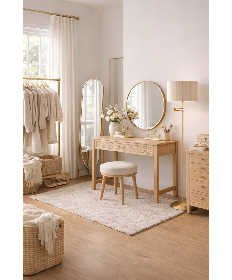 Swing Arm Floor Lamp Antique Brass