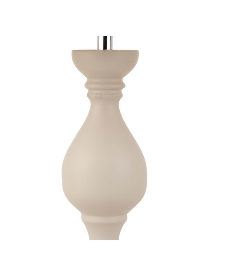 Fengate Stone Effect Grey Table Lamp with Ivory Linen Shade Fengate Stone Effect Grey Table Lamp with Ivory Linen Shade