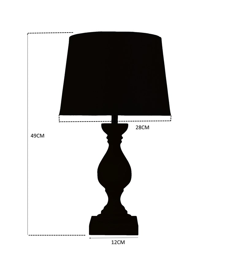 Fengate Grey Stone Effect Table Lamp with Natural Linen Shade Fengate Grey Stone Effect Table Lamp with Natural Linen Shade