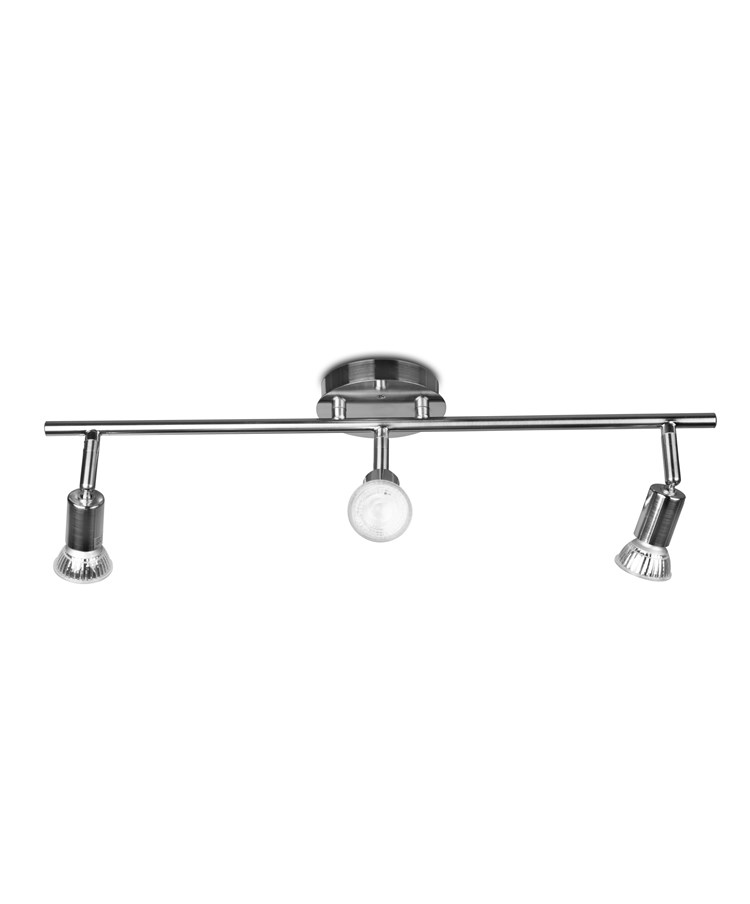 Dalton Satin Nickel 3 Light Bar Spotlight Dalton Satin Nickel 3 Light Bar Spotlight