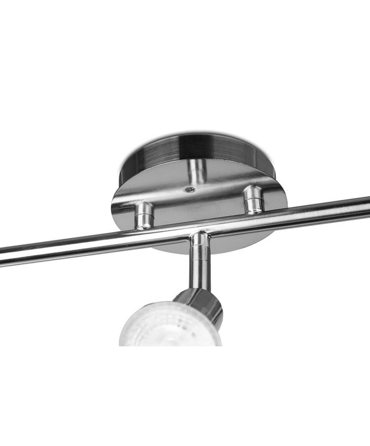 Dalton Satin Nickel 3 Light Bar Spotlight Dalton Satin Nickel 3 Light Bar Spotlight