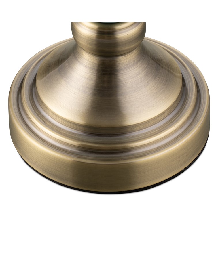 Malham Small Classic Table Lamp with Matching Shade - Cream & Antique Brass Malham Small Classic Table Lamp with Matching Shade - Cream & Antique Brass