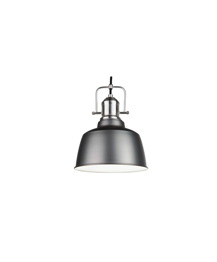 Bodmin Large Industrial Dome Pendant Gun Metal Pewter Adjustable Ceiling Light Bodmin Large Industrial Dome Pendant Gun Metal Pewter Adjustable Ceiling Light
