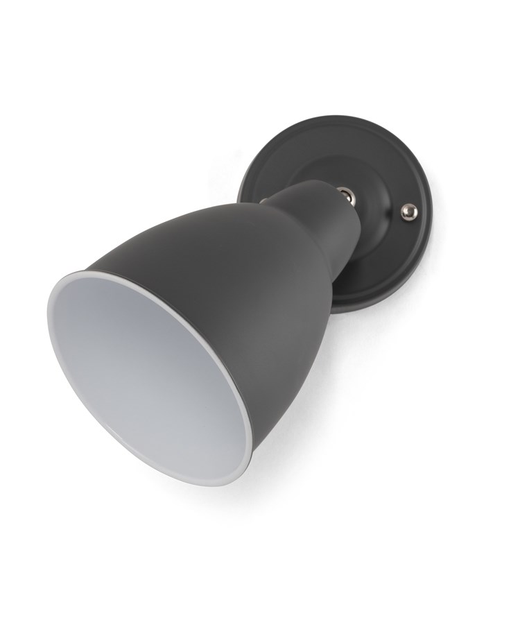 Ardley Dark Grey Switched Adjustable Directional Head Wall Light Ardley Dark Grey Switched Adjustable Directional Head Wall Light