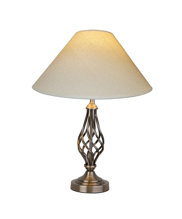 Kingswood Barley Twist Antique Brass Table Lamp Kingswood Barley Twist Antique Brass Table Lamp