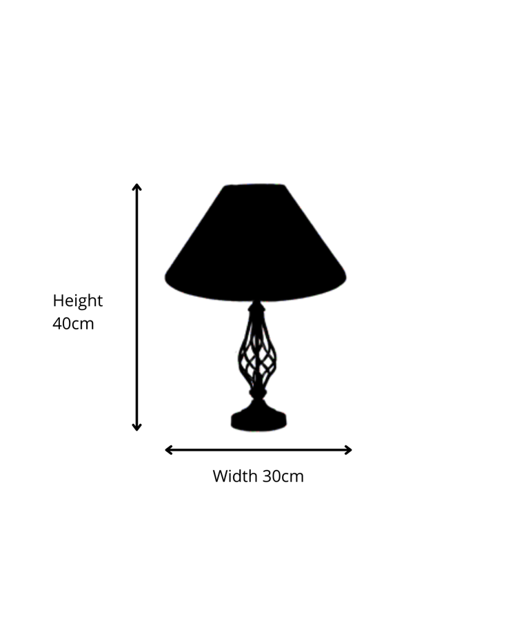 Kingswood Barley Twist Antique Brass Table Lamp