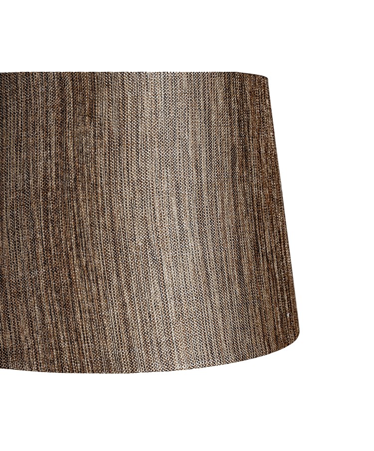 Queenswood Table Lamp Antique with Dark Charcoal Linen Shade