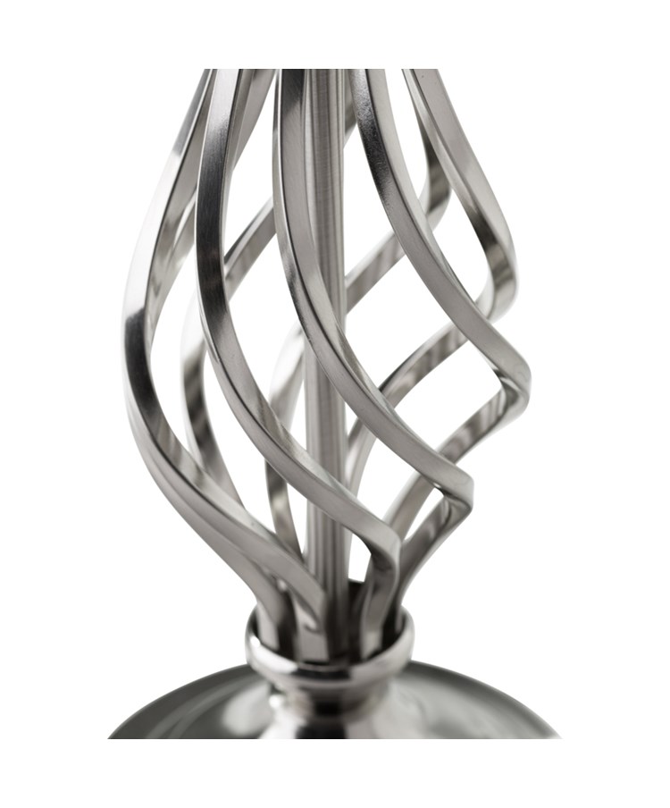 Queenswood Classic Barley Twist Table Lamp with Grey Linen Shade - Silver Chrome Queenswood Classic Barley Twist Table Lamp with Grey Linen Shade - Silver Chrome
