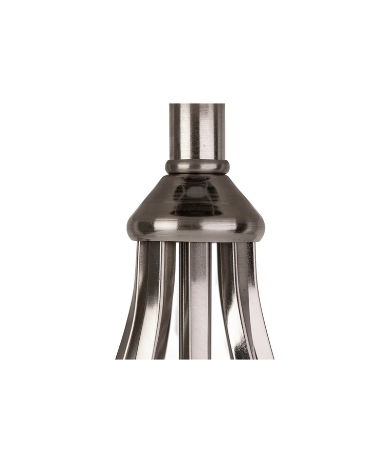 Queenswood Classic Barley Twist Table Lamp with Ivory Pleated Shade - Silver Queenswood Classic Barley Twist Table Lamp with Ivory Pleated Shade - Silver