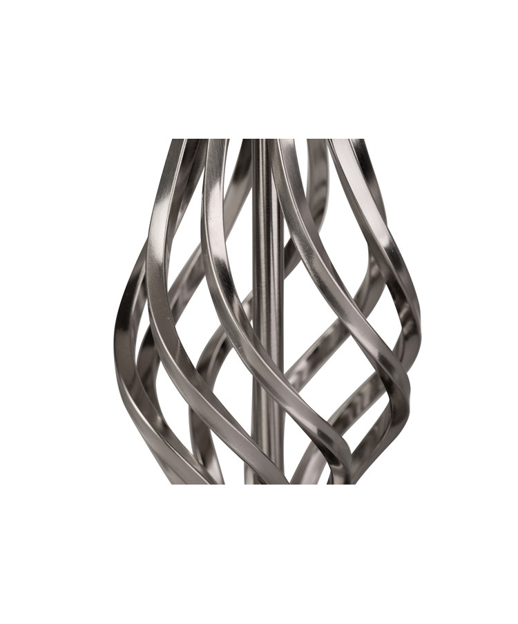 Queenswood Classic Barley Twist Table Lamp Base Only - Silver Chrome Queenswood Classic Barley Twist Table Lamp Base Only - Silver Chrome