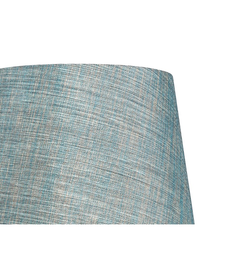 Queenswood Barley Twist Table Lamp with Blue Gold Drum Shade - Pewter Queenswood Barley Twist Table Lamp with Blue Gold Drum Shade - Pewter