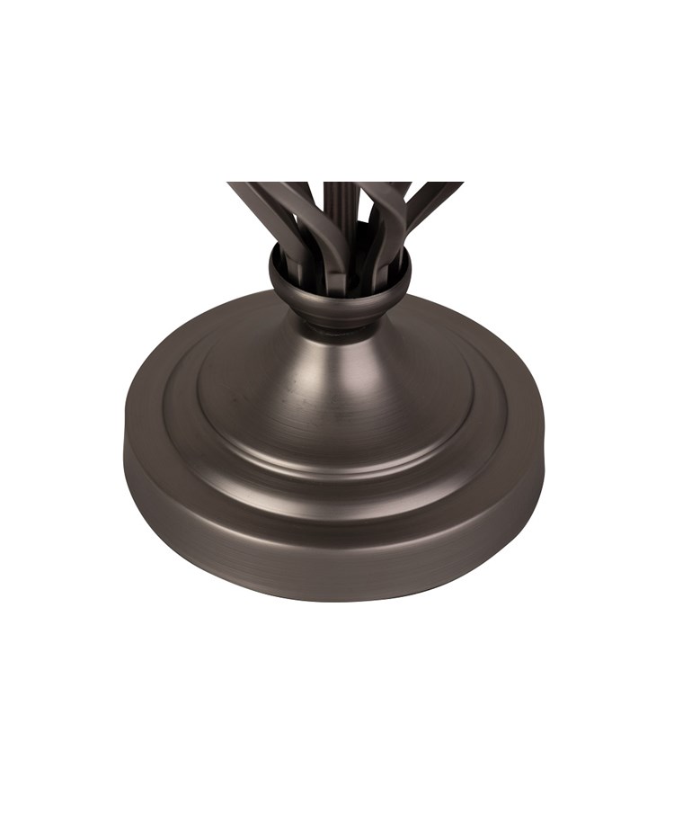 Queenswood Classic Barley Twist Table Lamp with Beige Linen Shade - Pewter Grey Queenswood Classic Barley Twist Table Lamp with Beige Linen Shade - Pewter Grey