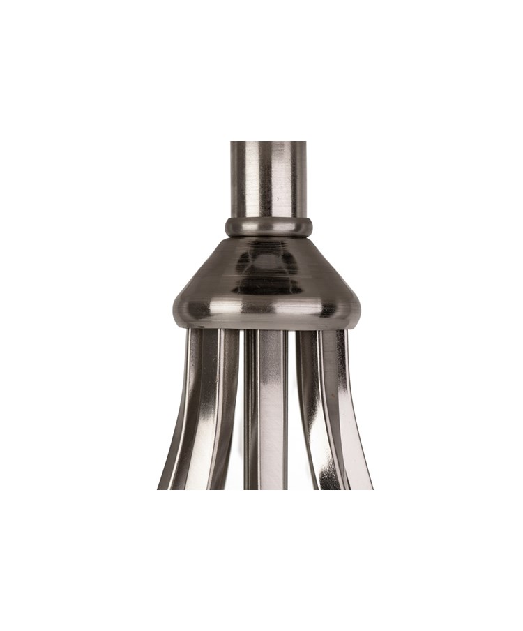 Queenswood Table Lamp Silver - Ivory String Shade